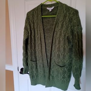 Olive green cardigan time and Tru